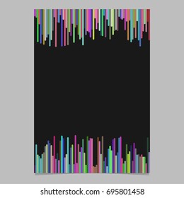 Colorful page template from vertical stripes - blank vector poster background design
