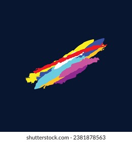 Colorful Paint Art abstract Vector Colorful Paint Art abstract Vector Illustration