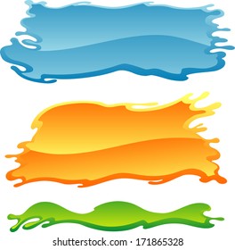 Colorful Paint Blank Banner