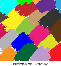 Colorful paint brush abstract background vector