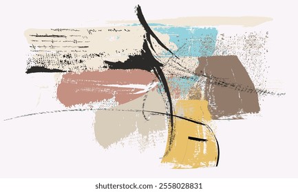 colorful paint brush stroke painting, Hand drawn vector illustration Oil on canvas. Abstract art vector illustration. Brushstrokes of paint. modern Art. Prints, wallpapers, posters,.eps8