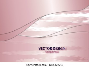 Colorful paint brush strokes in craft paper style. Vector illustration cut out of paper. Art card, creative flyer, web banner, birthday, wedding invitation