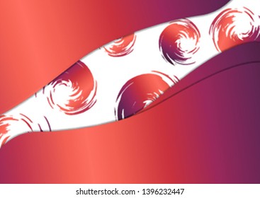 Colorful paint brush strokes in craft paper style. Vector illustration cut out of paper. Art card, creative flyer, web banner