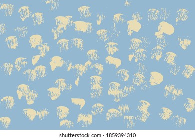 Colorful paint brush strokes. Pattern with spots and blobs of paint or ink. Vector hand drawn textures. Abstract background. Vector eps illustration.