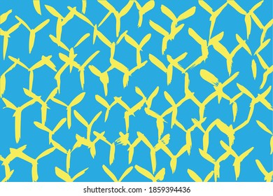 Colorful paint brush strokes. Pattern with spots and blobs of paint or ink. Vector hand drawn textures. Abstract background. Vector eps illustration.
