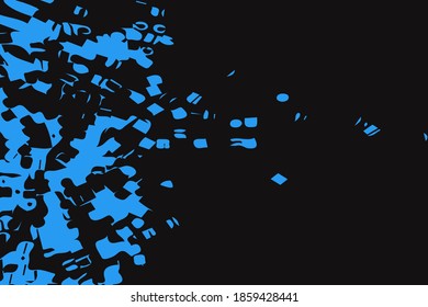 Coloridas pinceladas. Patrón con manchas y manchas de pintura o tinta. Texturas dibujadas a mano por vectores. Antecedentes abstractos. Ilustración de vectores.