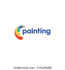 colorful paint brushes for premium vector paint logos