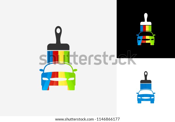 Colorful Paint Car Logo Template\
Design Vector, Emblem, Design Concept, Creative Symbol,\
Icon