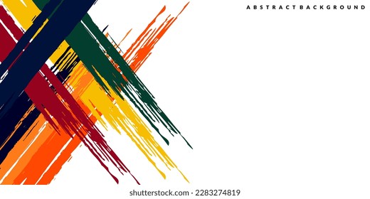 colorful paint grunge background vector