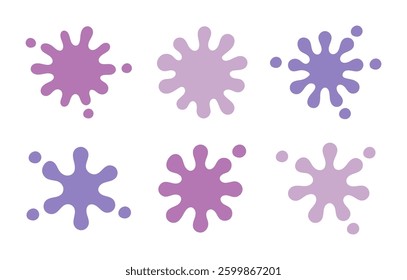 Colorful paint marks, splashes of water　