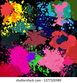 colorful paint splash