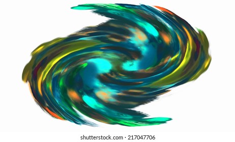 Colorful paint splash isolated on white background, Creative vector background for design