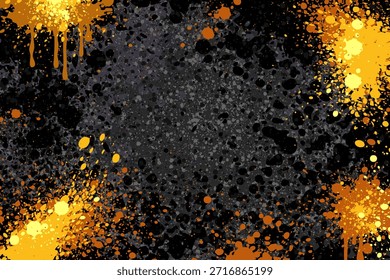 Salpicadura de pintura colorida en diseño de fondo oscuro
