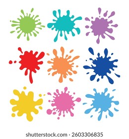 Colorful Paint Splash Vector Illustration