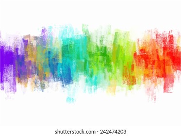 Colorful paint splashes