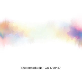 
A colorful paint splashes on a white background