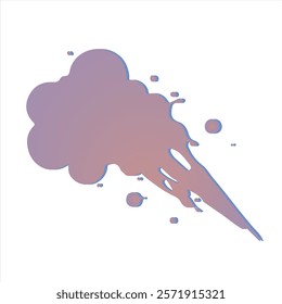 Colorful paint splashes on a white background. Vector illustration. abstract
