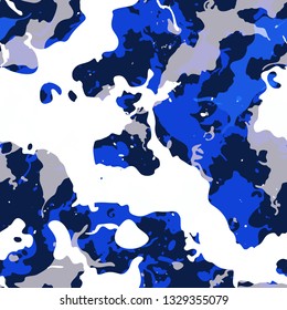 Colorful paint splashes. Seamless pattern with spots and divorces.