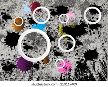 colorful paint splat