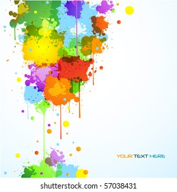 Fondo colorido de las salpicaduras de pintura