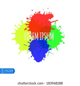 Colorful Paint Splats. Vector