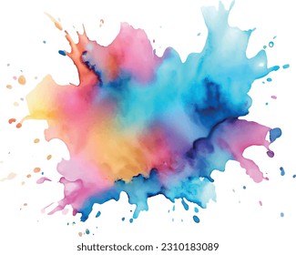 Colorful paint splatters background. Abstract artistic splash texture