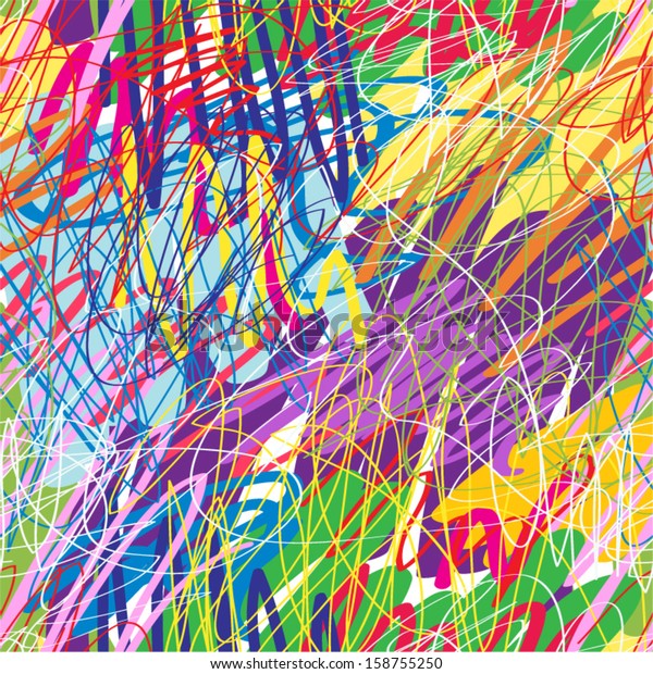 Colorful Paint Splatters Seamless Pattern Stock Vector (Royalty Free ...