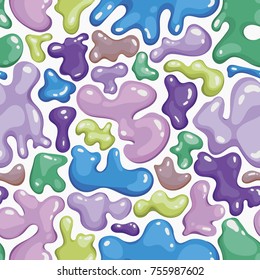 Colorful paint splatters. Vector pattern illustration.