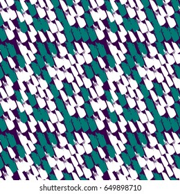Colorful paint strokes. Pattern with spots and blobs of paint or ink. Vector hand drawn textures. Seamless abstract background.