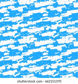 Colorful paint strokes. Pattern with spots and blobs of paint or ink. Vector hand drawn camouflage textures. Seamless abstract background.