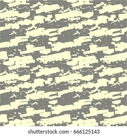 Colorful paint strokes. Pattern with spots and blobs of paint or ink. Vector hand drawn camouflage textures. Seamless abstract background.
