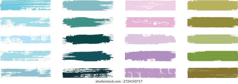 Colorful paint strokes 