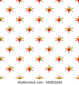 Colorful paintball blob pattern. Cartoon illustration of colorful paintball blob vector pattern for web