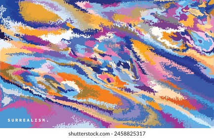 Colorful painting artwork background. Abstract watercolor art layout. Rough brush strokes design. Modern creative backdrop For poster, banner or wallpaper.