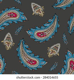 colorful paisley seamless