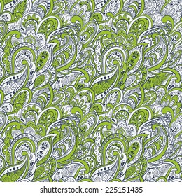 colorful paisley seamless pattern