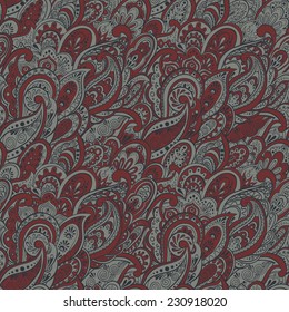 colorful paisley seamless pattern