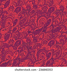 colorful paisley seamless pattern