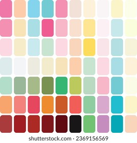 colorful palette, Catalog Sweet Candy Trend Illustration in rgb, Abstract Colored Palette Guide, pastel color palettes catalog. multicolored mosaic