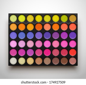 Colorful palette eye shadows, eps 10.