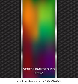 colorful panel on carbon background/ modern design/ vector illustration eps10