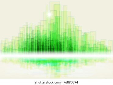 Colorful panorama city vector
