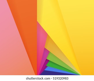 Colorful paper for background. Abstract dynamic illustration 