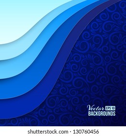 Colorful paper for background. Vector illustration, contains transparencies, gradients and effects.