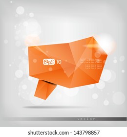 colorful  paper bubbles for speech
