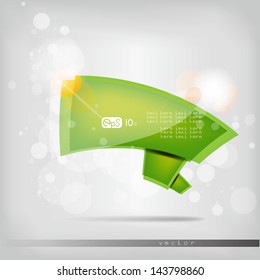 colorful  paper bubbles for speech