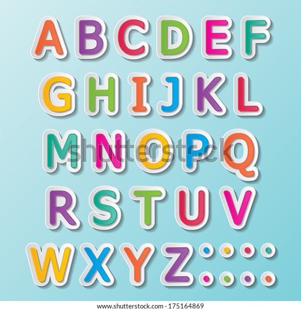 Colorful Paper Capital Alphabet Letters Z Stock Vector (Royalty Free ...