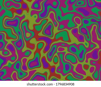 Colorful paper cut pattern design