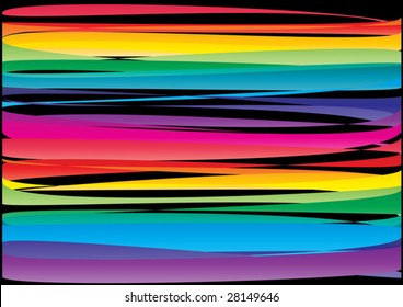 Colorful paper cuts