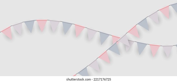 colorful paper individual flag design vector illustration